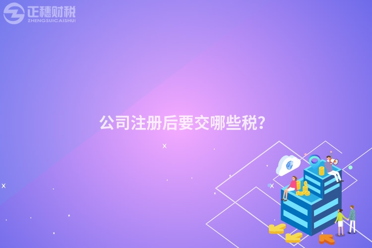 公司注冊后要交哪些稅？