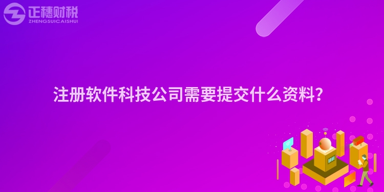 注冊軟件科技公司需要提交什么資料？