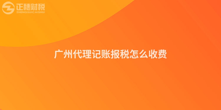 廣州代理記賬報稅怎么收費