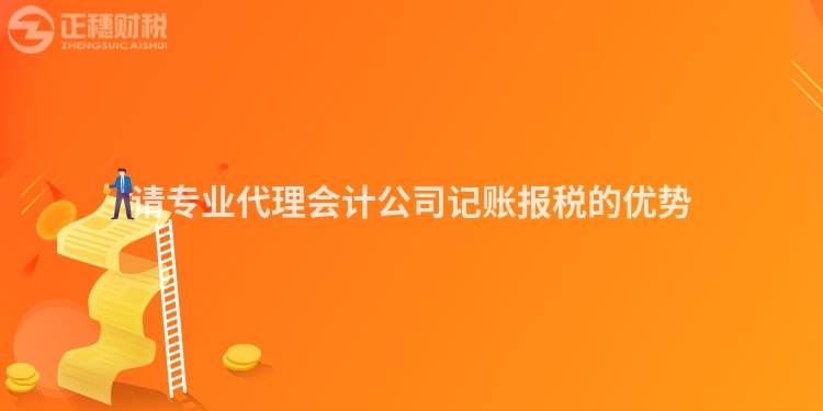 請專業代理會計公司記賬報稅的優勢