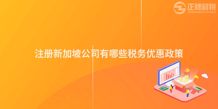 注冊(cè)新加坡公司有哪些稅務(wù)優(yōu)惠政策