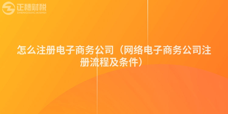 怎么注冊(cè)電子商務(wù)公司(網(wǎng)絡(luò)電子商務(wù)公司注冊(cè)流程及條件)