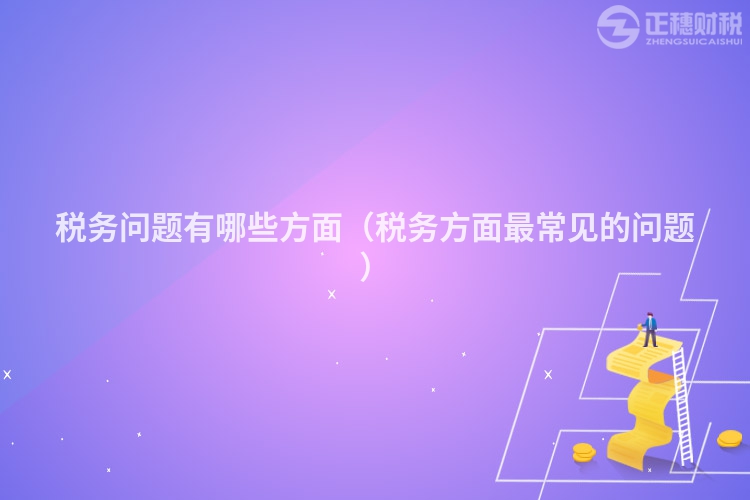 稅務(wù)問題有哪些方面(稅務(wù)方面最常見的問題)