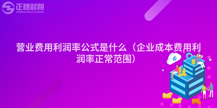 營(yíng)業(yè)費(fèi)用利潤(rùn)率公式是什么(企業(yè)成本費(fèi)用利潤(rùn)率正常范圍)