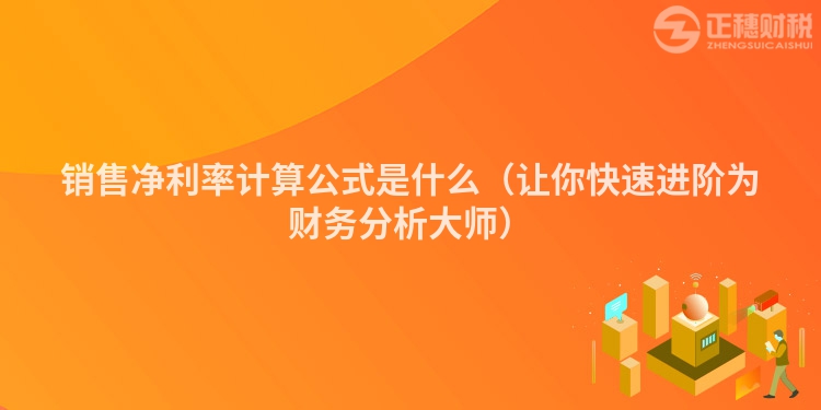 銷售凈利率計算公式是什么（讓你快速進階為財務分析大師）