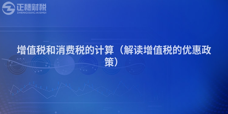 增值稅和消費稅的計算（解讀增值稅的優(yōu)惠政策）