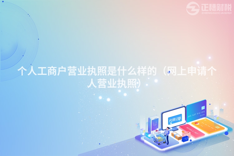 個人工商戶營業執照是什么樣的（網上申請個人營業執照）