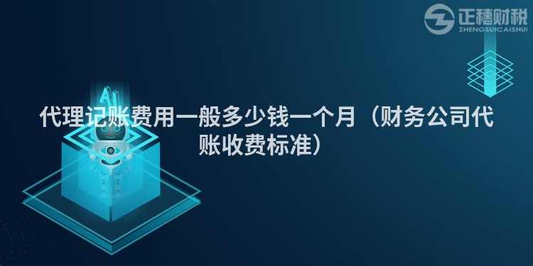 代理記賬費(fèi)用一般多少錢(qián)一個(gè)月(財(cái)務(wù)公司代賬收費(fèi)標(biāo)準(zhǔn))
